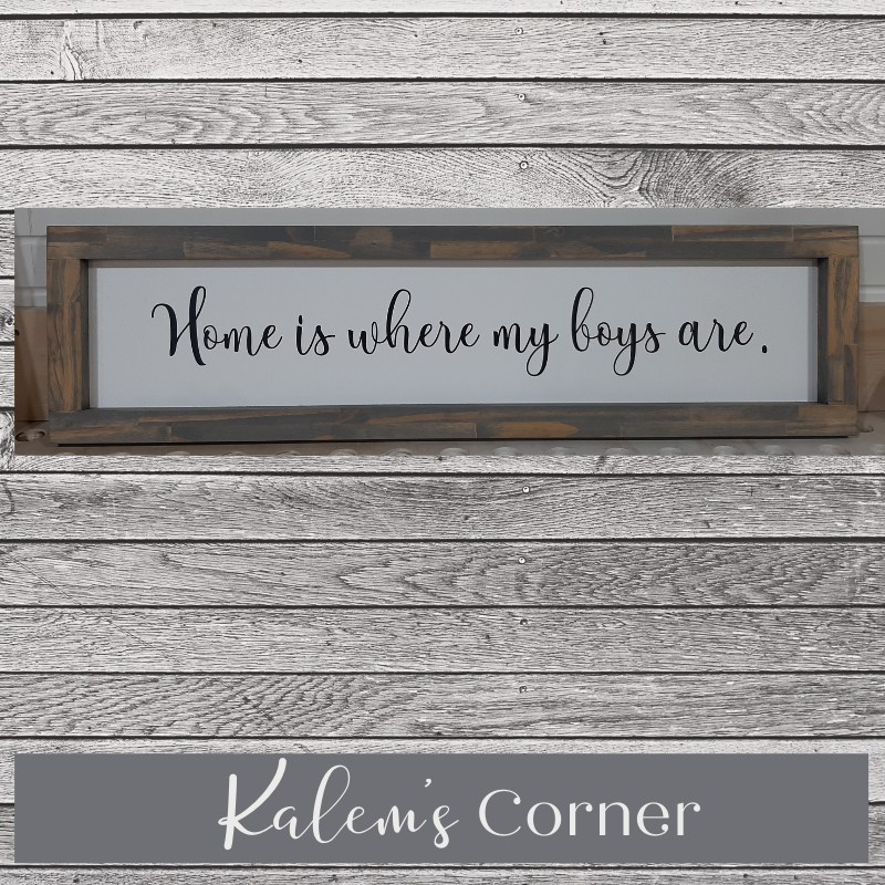 Home is where my boys are - small print