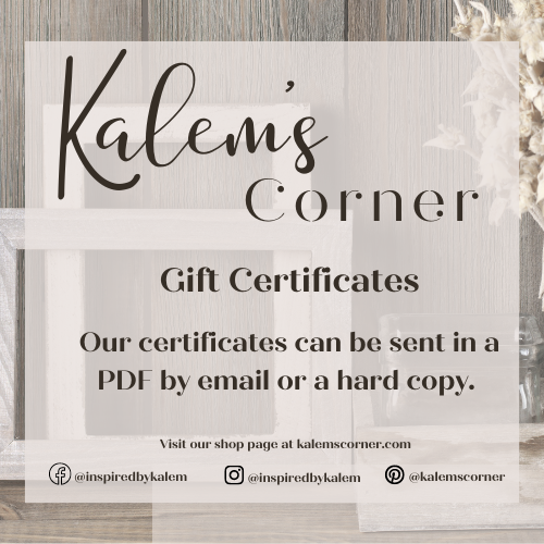 Kalem's Corner Gift Certificate